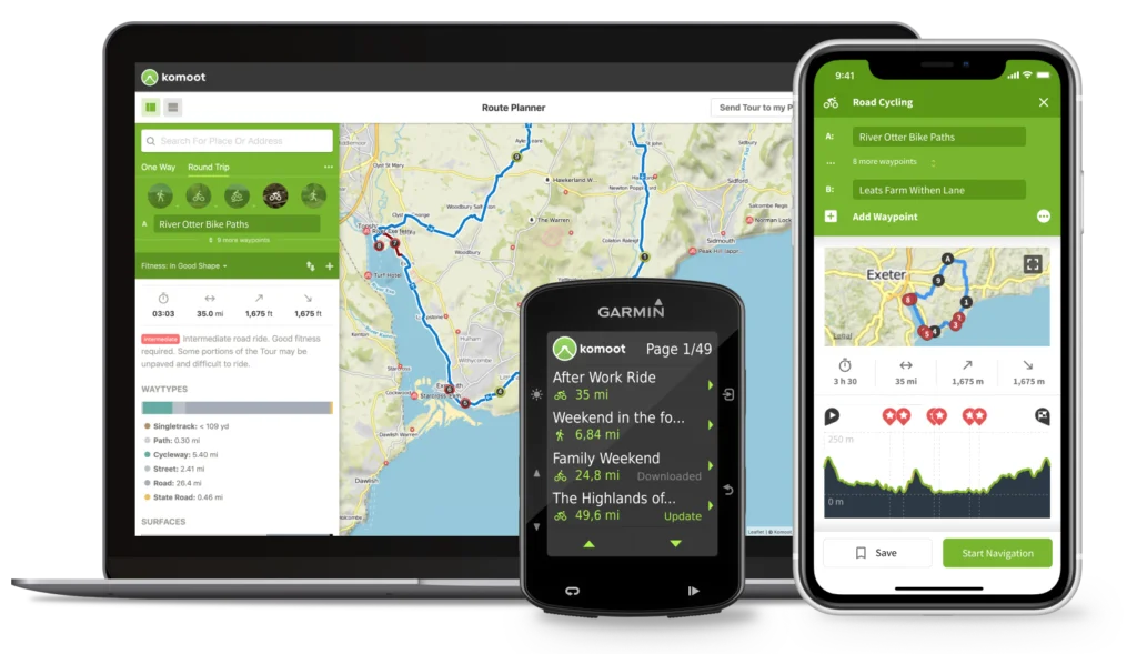 komoot app