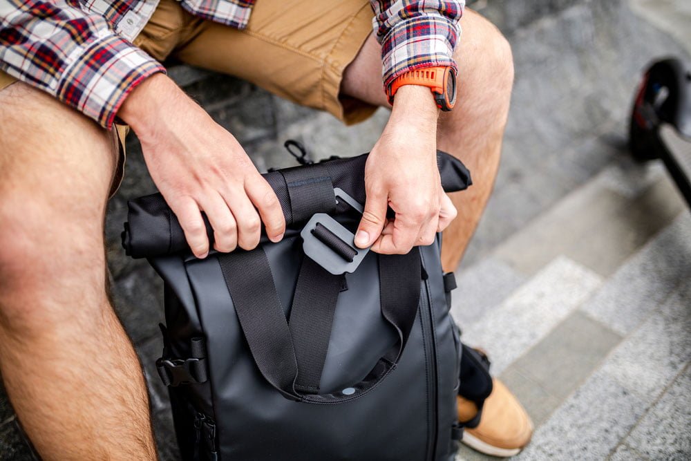 Daypack in Nahaufnahme