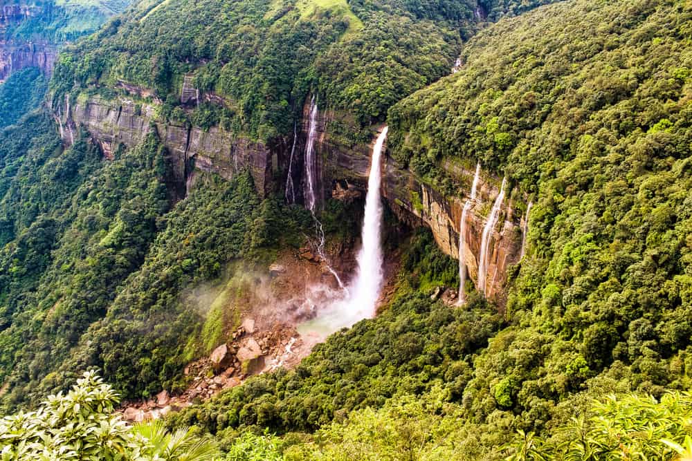 Nohkalikai Wasserfall