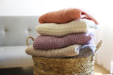 Pullover aus Merinowolle nach dem Waschen