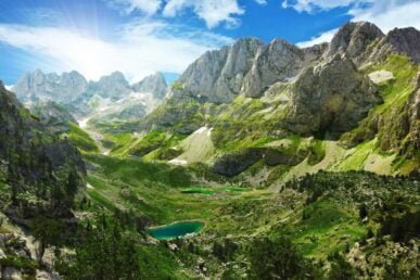 Die Alpen im Sommer