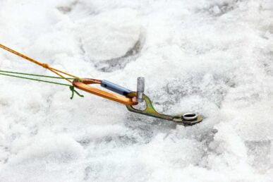 Eisschraube im Einssatz