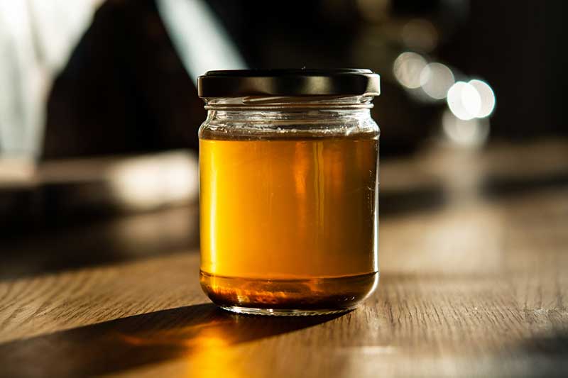 Glas mit Honig - Hält unbegrenzt